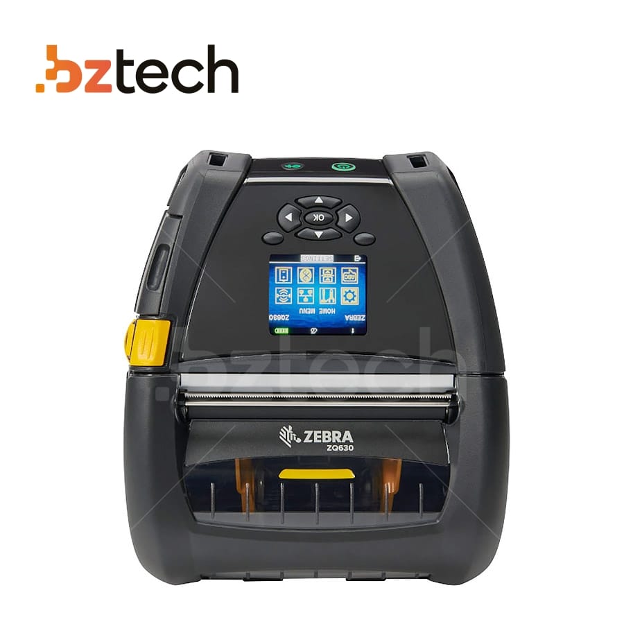 Impressora De Etiquetas Portátil Zebra Zq630 Plus 203dpi Bluetooth Bz Tech 9808