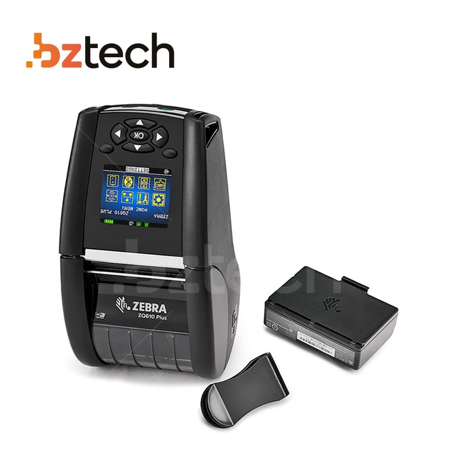 Impressora De Etiquetas Portátil Zebra Zq610 Plus 203dpi Bluetooth E Wi Fi Bz Tech 5489